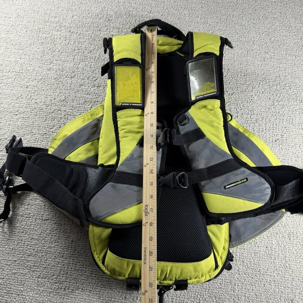 Icon Moto Squad II Mil Spec Padded Motorcycle Backpack Green Black - Picture 3 of 8